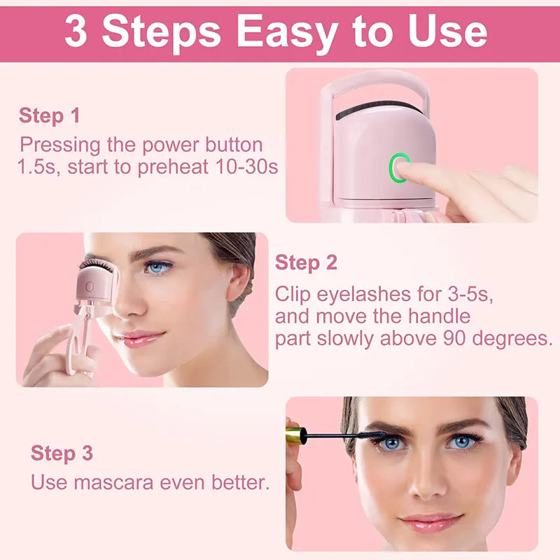 Heated USB Rechargeable Eyelash Curler